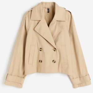 H&M Beige Cropped Trench